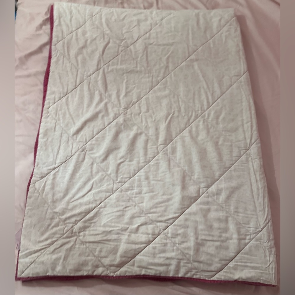 VINTAGE VICTORIA’S SECRET PINK “SO MUCH LOVE SO LITTLE TIME” QUILT - Picture 12 of 16